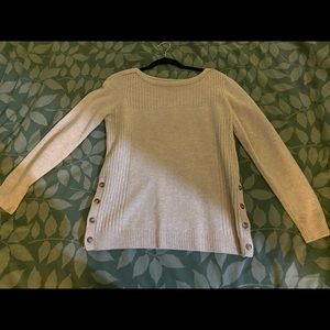 Medium Madewell beige side button pullover sweater
